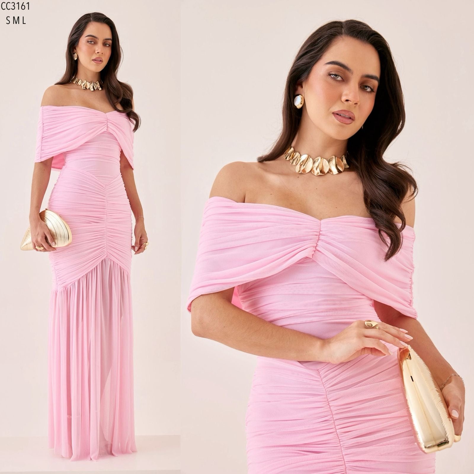 XIMENA MESH GOWN