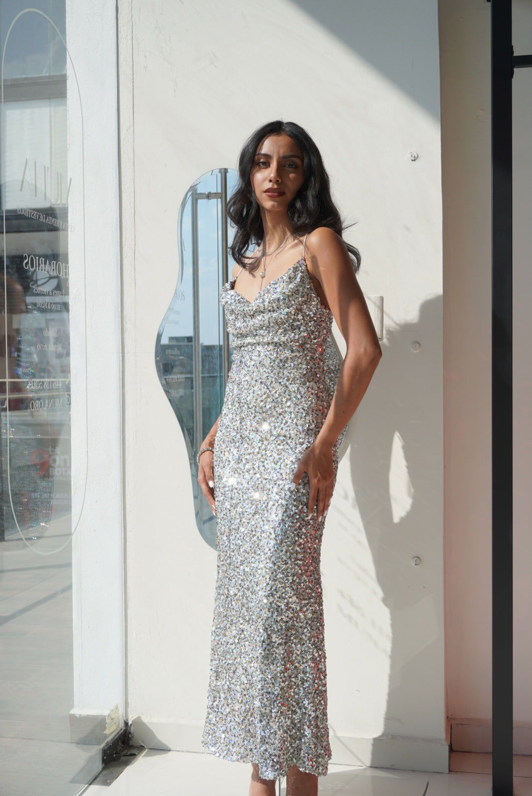 SILVER GOWN