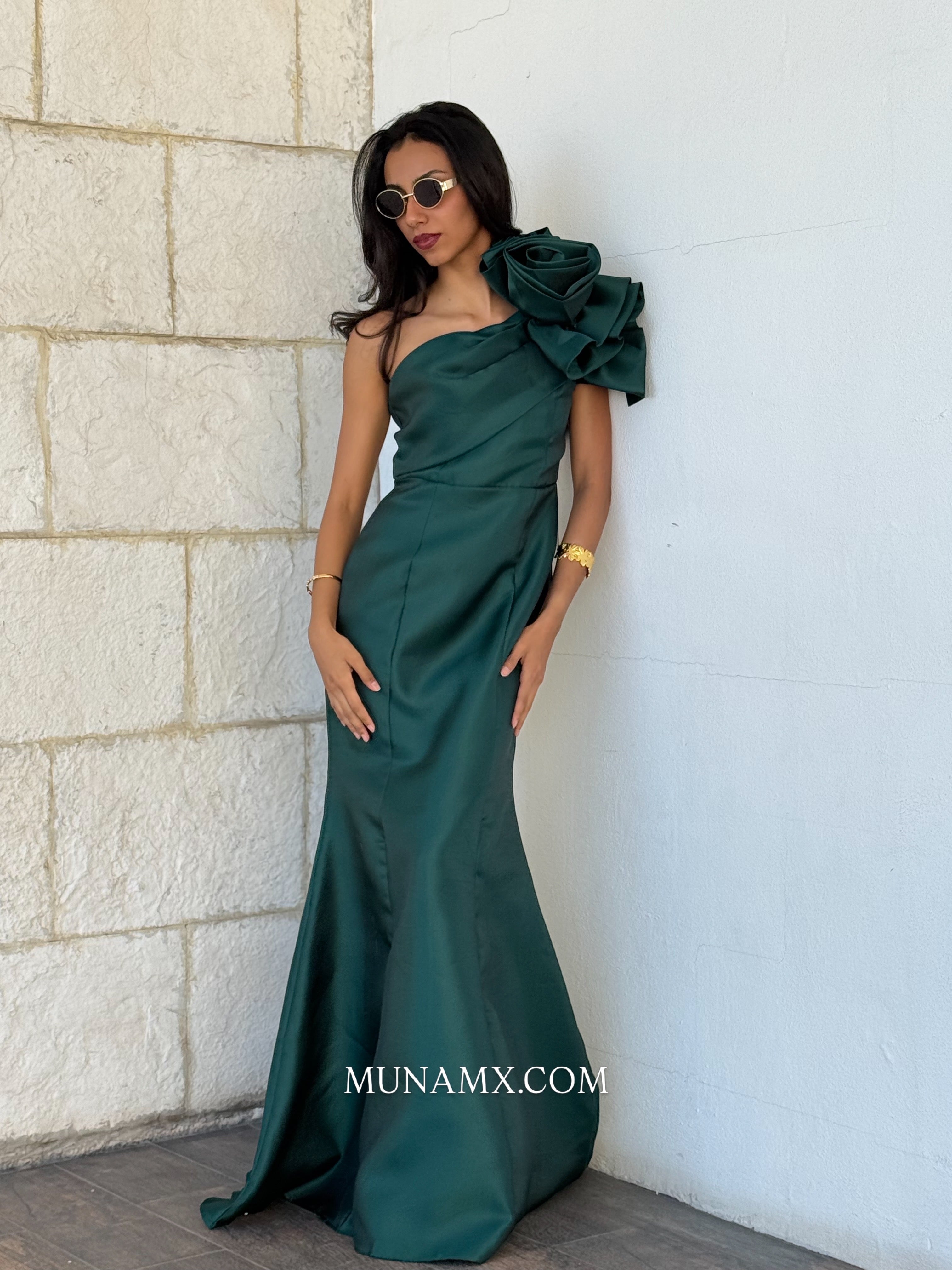 PAOLA GREEN GOWN